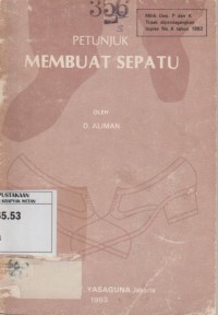 Image of Petunjuk Pembuat Sepatu