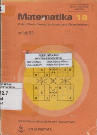 Image of Matematika 1a untuk SD