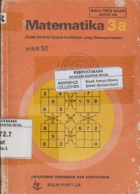 Image of Matematika 3a untuk SD