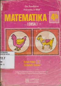Image of Matematika CBSA untuk Kelas 4B Sekolah Dasar